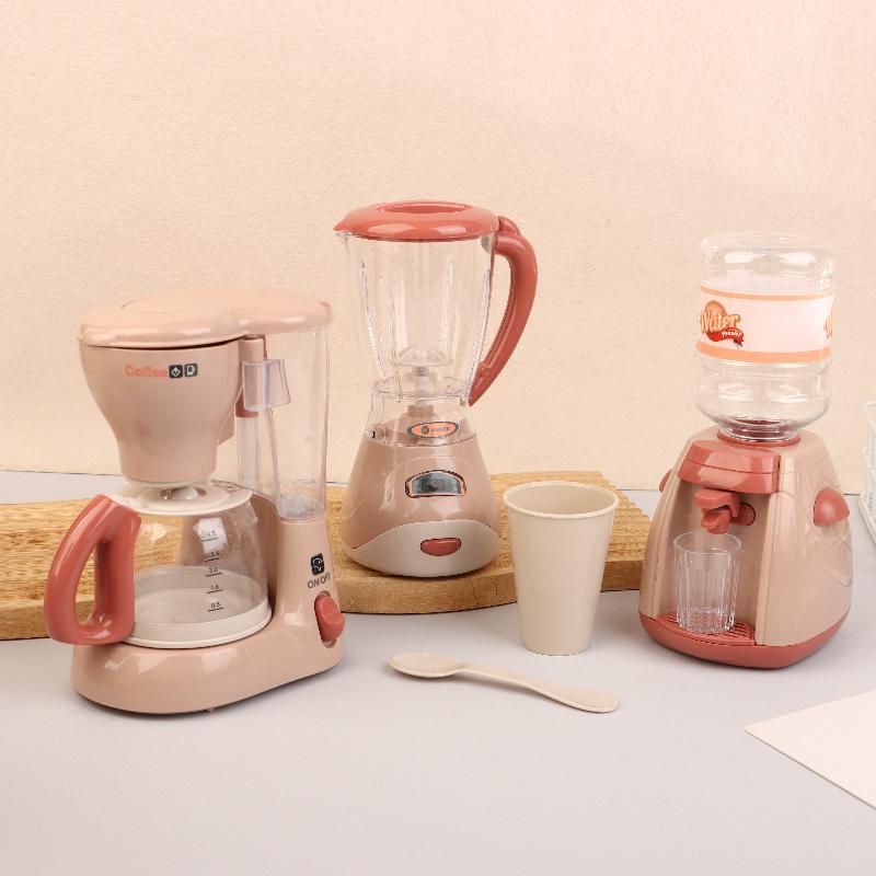 Play House Toy Washing Machine Vacuum Cleaner Coffee Maker Toaster Mini Appliances Cute Toys Kids Pretend Play Toys