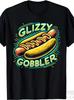 Hilarious Hot Dog T Shirt Glizzy Gobbler Saying Funny Meme Print Unisex Oversized Casual Daily Wear Tee Casual Attire AllSeason