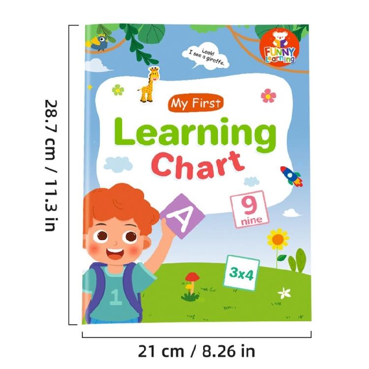 Multifunctional English Word Learning Chart Vocabulary Words Building Poster Chart 28.7x21cm For Home School Classroom