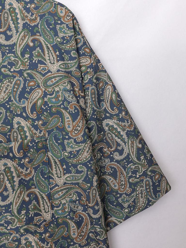 Oversized Loose Short Sleeve Bandanna Paisley Print Hawaii Beach Summer Men Shirt Student Couples Fashion Casual Mens Clothing