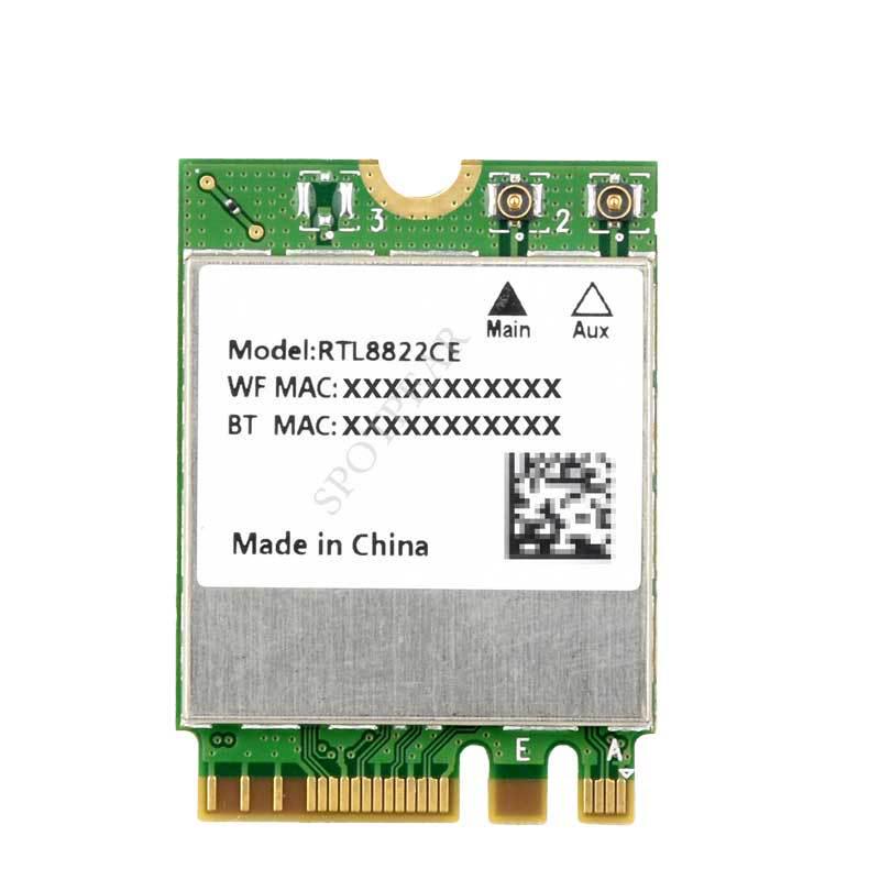 

RTL8822CE WiFi5 Dual Band Wireless Card with Bluetooth for Jetson (NGFF M.2)
