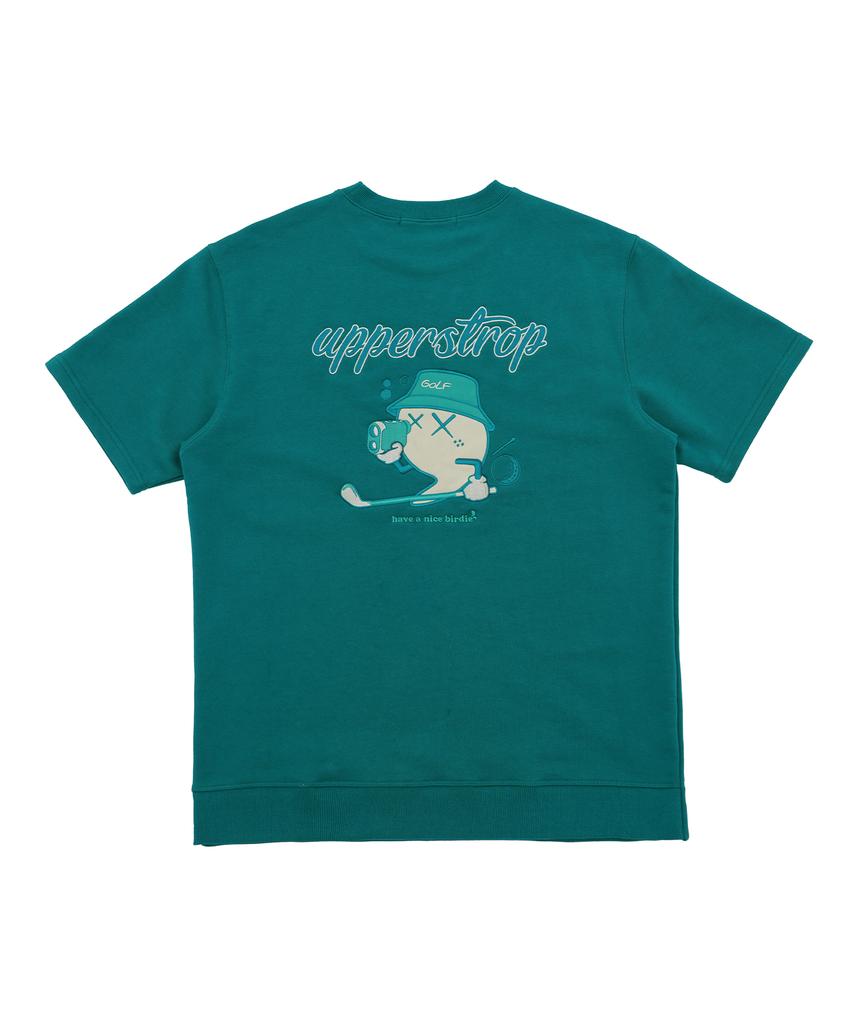 UPPERSTROP [Up3068] Upst Golf Big Logo Short Sleeve Sweatshirt Green