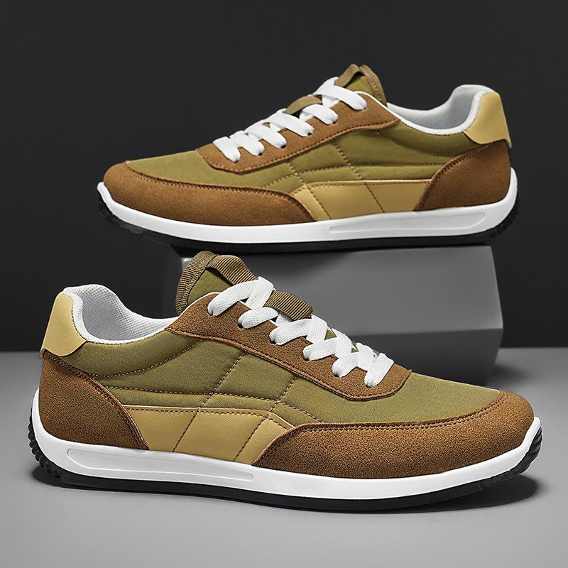 

Fashion Men s lightweight breathable for spring autumn outdoor running leisure sports shoes soft sole simple comfortable men s shoes 46 хаки