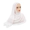 Muslim Modal Hijab Rayon Cotton Shawls For Women Plain Scarf Big Size Headscarf Islamic Turban Headband 190*85cm
