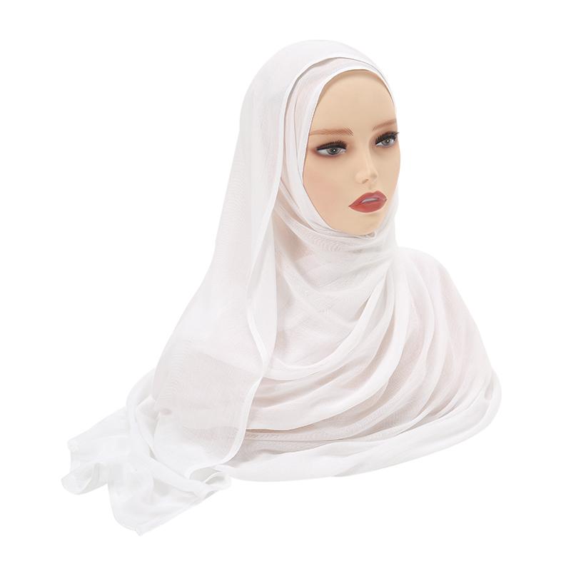Muslim Modal Hijab Rayon Cotton Shawls For Women Plain Scarf Big Size Headscarf Islamic Turban Headband 190*85cm