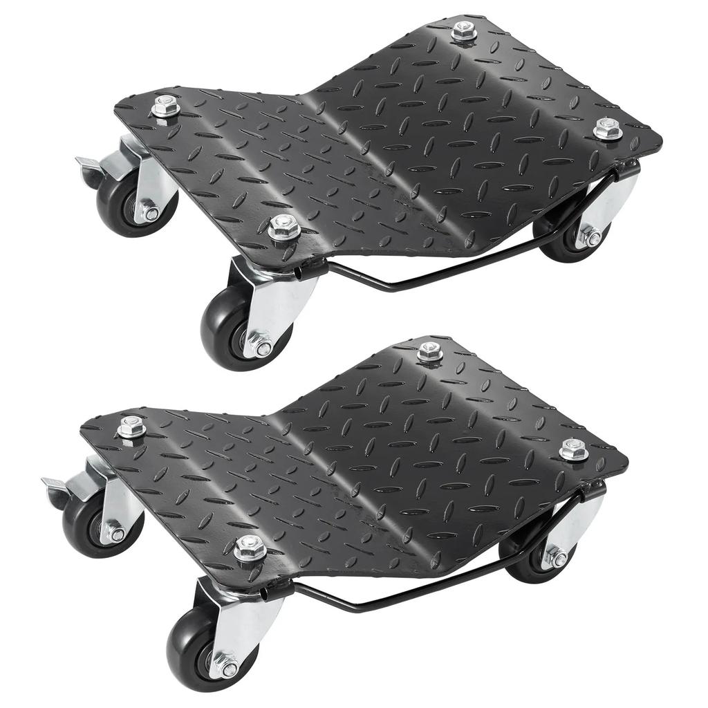 VEVOR Car Dolly Wheel Tire Dolly 2 PCS Heavy Duty Skate Auto Repair Dolly 1360.8 Kg