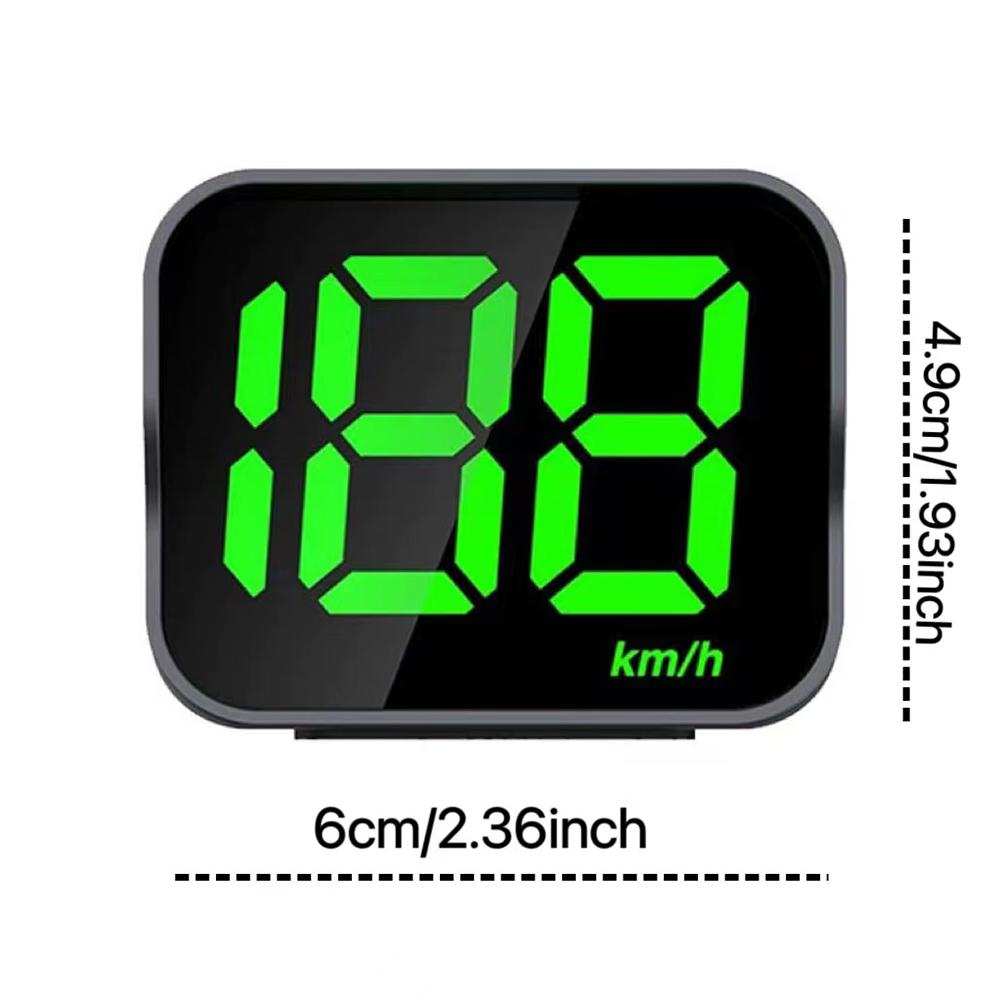Car GPS HUD Big Font Digital Speedometer Speed Real Time Display Digital Speed Meter Gauge Windshield Projector Auto Electronics