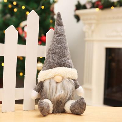 Christmas Décor Santa Doll Santa Claus Doll Santa Plush Doll Table Decor Faceless Doll Ornament Faceless Santa Claus Doll