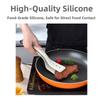 Heat Resistant Egg Flipper Spatula Silicone Fried Steak Clamp Spatulas Bread Clip  Barbecue Use