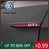 2026 Caliente Para VOLKSWAGEN VW 2 Piezas Metal Coche Lateral Guardabarros Parachoques Tira Protectora Pegatina para Volkswagen GTI Golf 2 3 4 5 6 7 MK2 MK