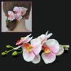 Fashion Women's Fake Phalaenopsis Flower Hair Clip Bridal Wedding Hair Accessory