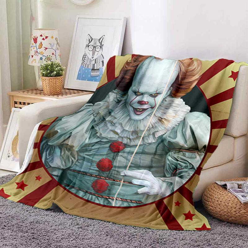 1PC Horror movie theme blanket, all-season lightweight home office outdoor nap multifunctional blanket, Halloween gifts