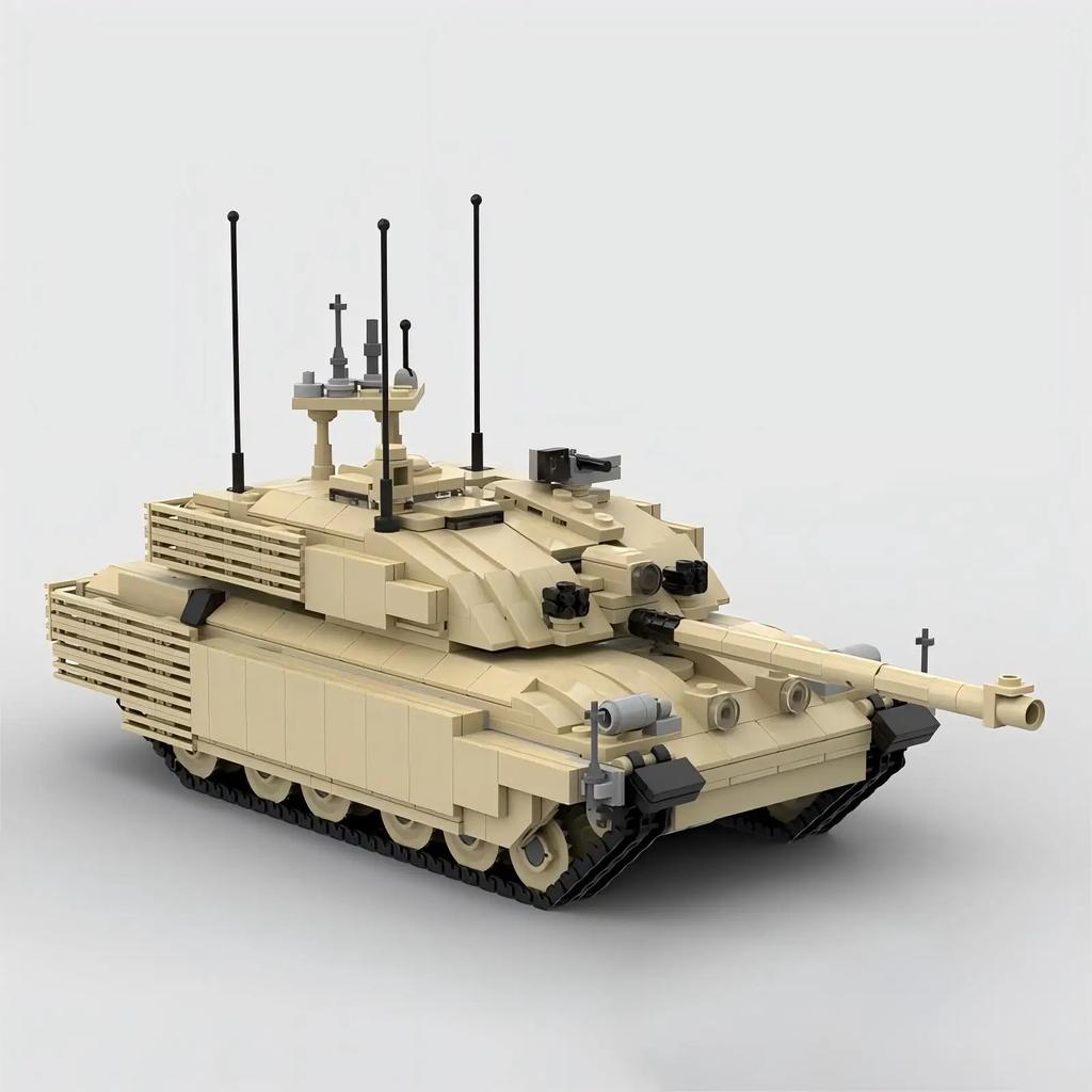 MOC Modern Military War Equipment Building Blocks Set Challenger 2 Main Battle Tank Model DIY Kids Assembly Toys Birthday Gifts