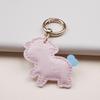 Piele PU 2027 Anul Oii Formă Pandantiv Adorabil Design Colorat Coadă de Inimă Pentru Decor Geantă Accesorii Chei Cadou