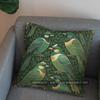 2D Green Birds Pattern Decorative Pillow Cover Pattern Cushion Cover Suitable For Sofa Bedroom Car Pillow Cover