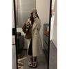 Korean-Style Thick Knit Hooded Sweater Dress for Women - Soft, Loose, Perfect for Autumn and Winter
