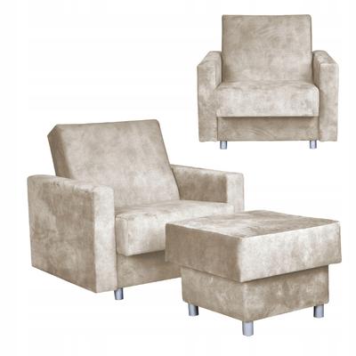 Alicja Reclining Armchair with Sleeping Footrest and Storage