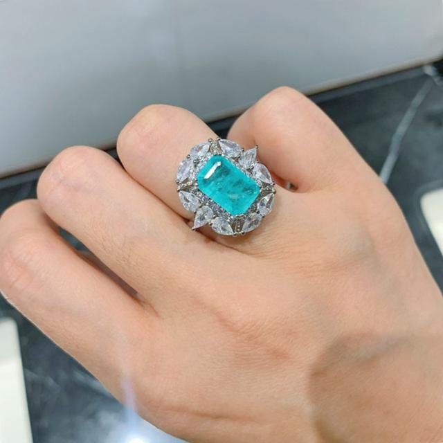 

Кольцо на годовщину для дамы с темпераментом и блестящими яркими фианитами, роскошные аксессуары для вечеринок, благородные женские украшения, подарок маме 8