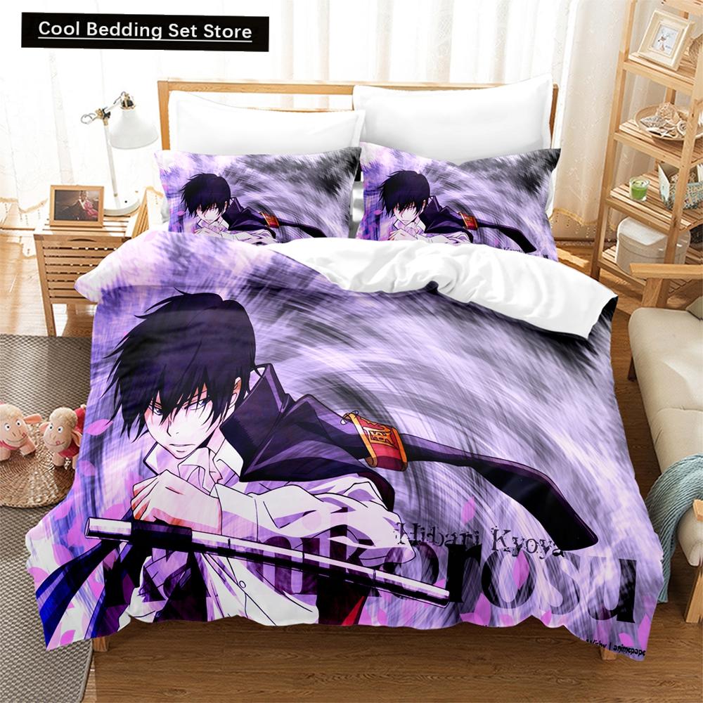 New 3D The Family Teachers REBORN Tsuna Bedding Sets Duvet Cover Set With Pillowcase Twin Full Queen King Bedclothes Duvet Cover