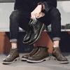 Autumn Men Boots Non Slip Comfortable Outdoor Shoes Plus Size Men'S Shoes Casual Leather Basic Footwear Brand Fashion Sneakers