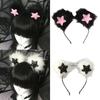 Plush Star Bear Hairband Hair Styling Accessory Roleplay Hairband For Girls Women Comfortable Wear Halloween Dressingup