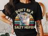 Salty Heifer T-Shirt: Highland Cow with Floral Crown