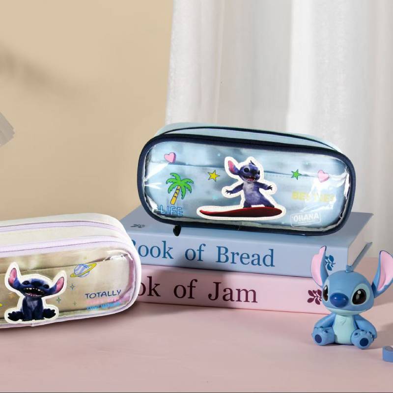 Lilo Stitch Kids Pencil Case With Pvc Polyester Material For Girls School Supplies