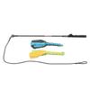 Dog Flirt Stick Retractable Interactive Tug Toy Puppy Teaser Pole with Rope for Outdoor Exercise Training