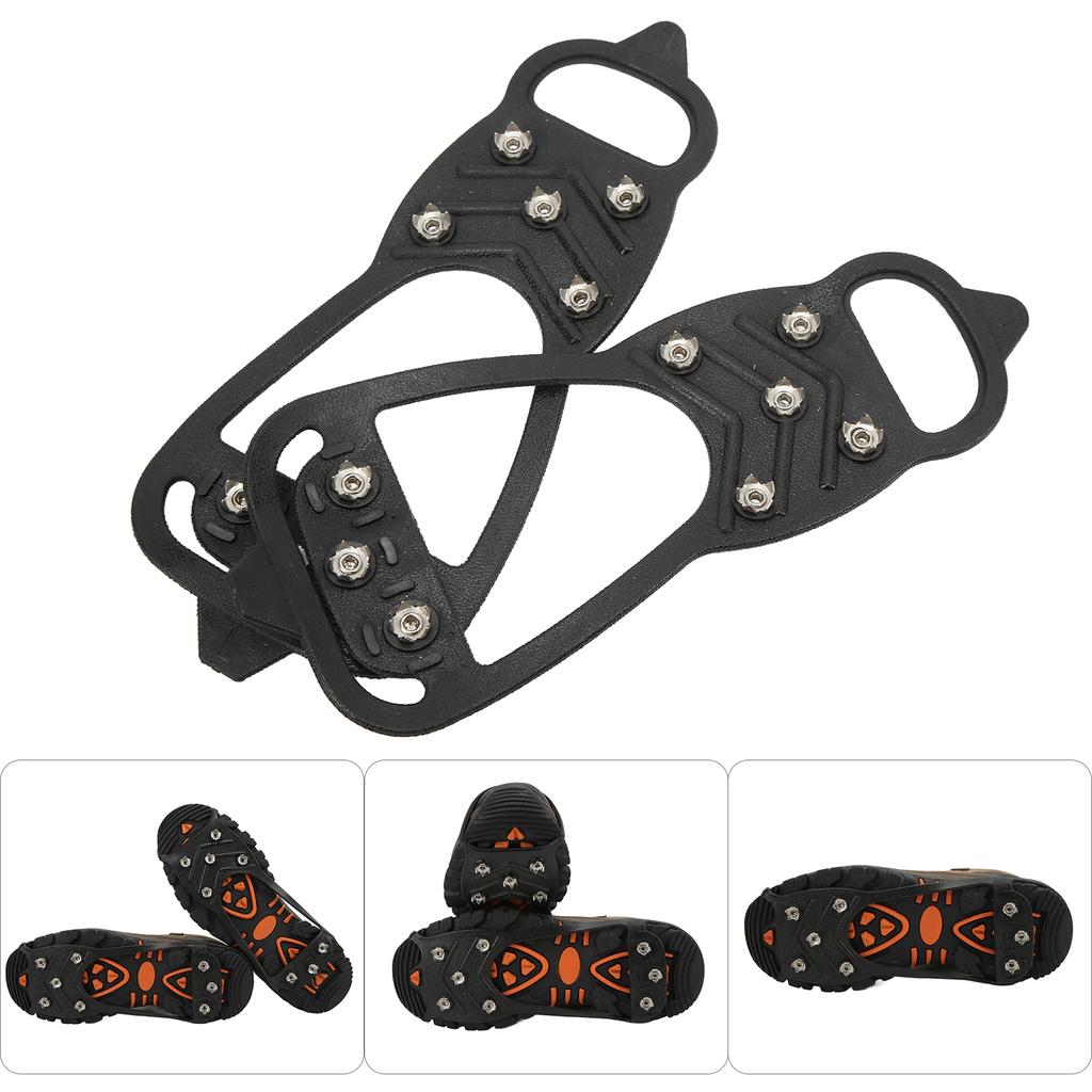 1 Pair of 8-Prong Ice Cleats for Ice Surfaces Ice Cleats for Walking on Ice and Snow 8-Prong Ice Cleats for Ice Skates