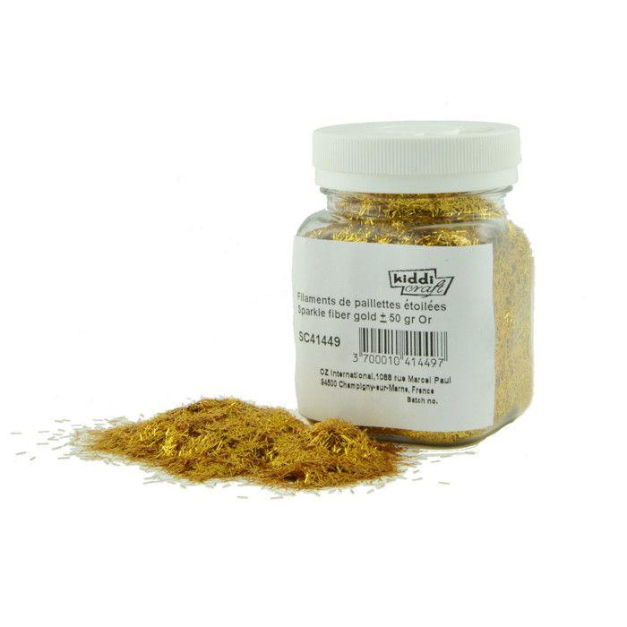 Paillette Filament doré 50g