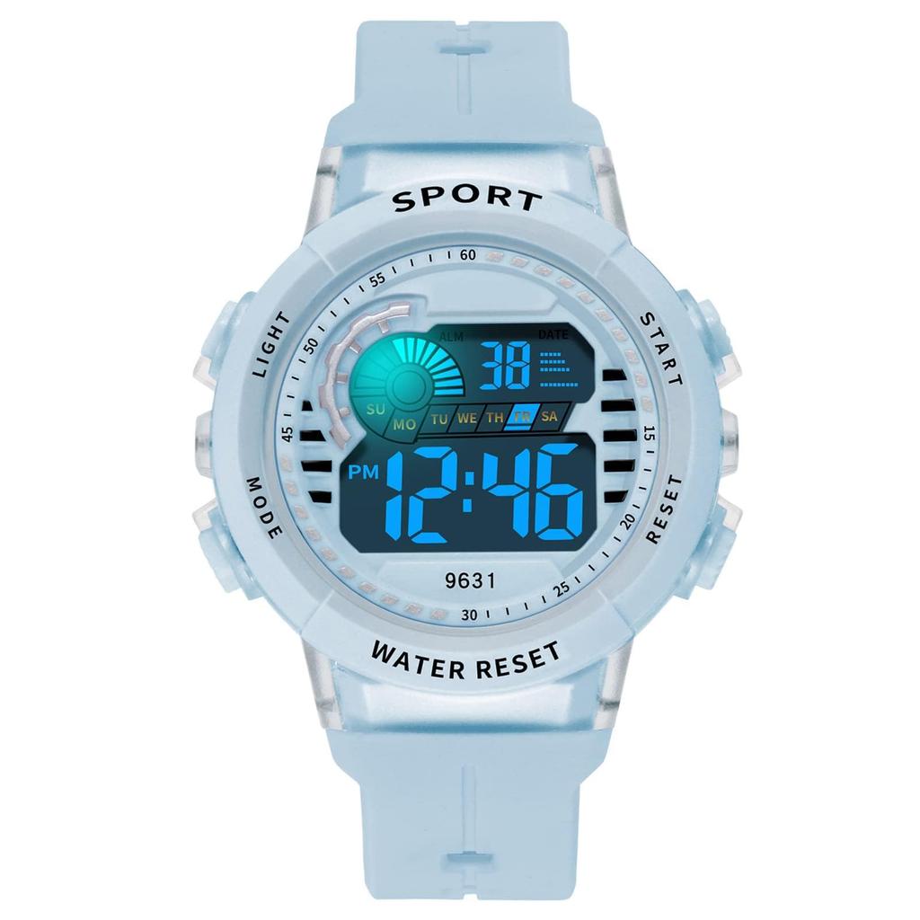 Digital LED Sports for Elementary and Junior High School Boys and Girls Kids' Watch, Waterproof, Backlight, Watch, Students,