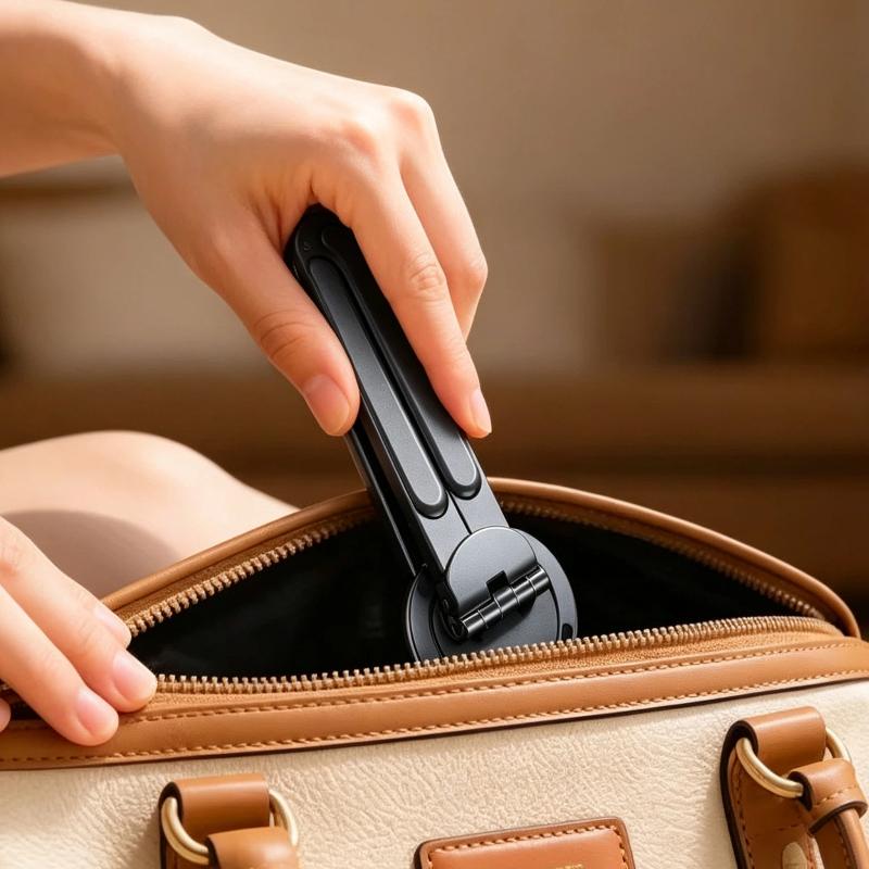 1 ks Skládací a otočný přenosný magnetický hliníková slitina/plast Multifunkční stojan na telefon Tablet a notebook Stolní stojan