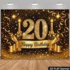2D Glitter Ribbon Young Adult Birthday Decor Background Tapestry
