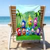 proof beach towel with a Oddbods pattern - soft,absorbent,quick-drying,machine washable - perfect for swimming,camping,bathing