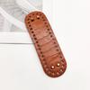 Round Oval Bottom Pu Leather Bag Base With Holes For Diy Home Decoration Handmade Knitted Bag Crochet Bag Bottom Accessories