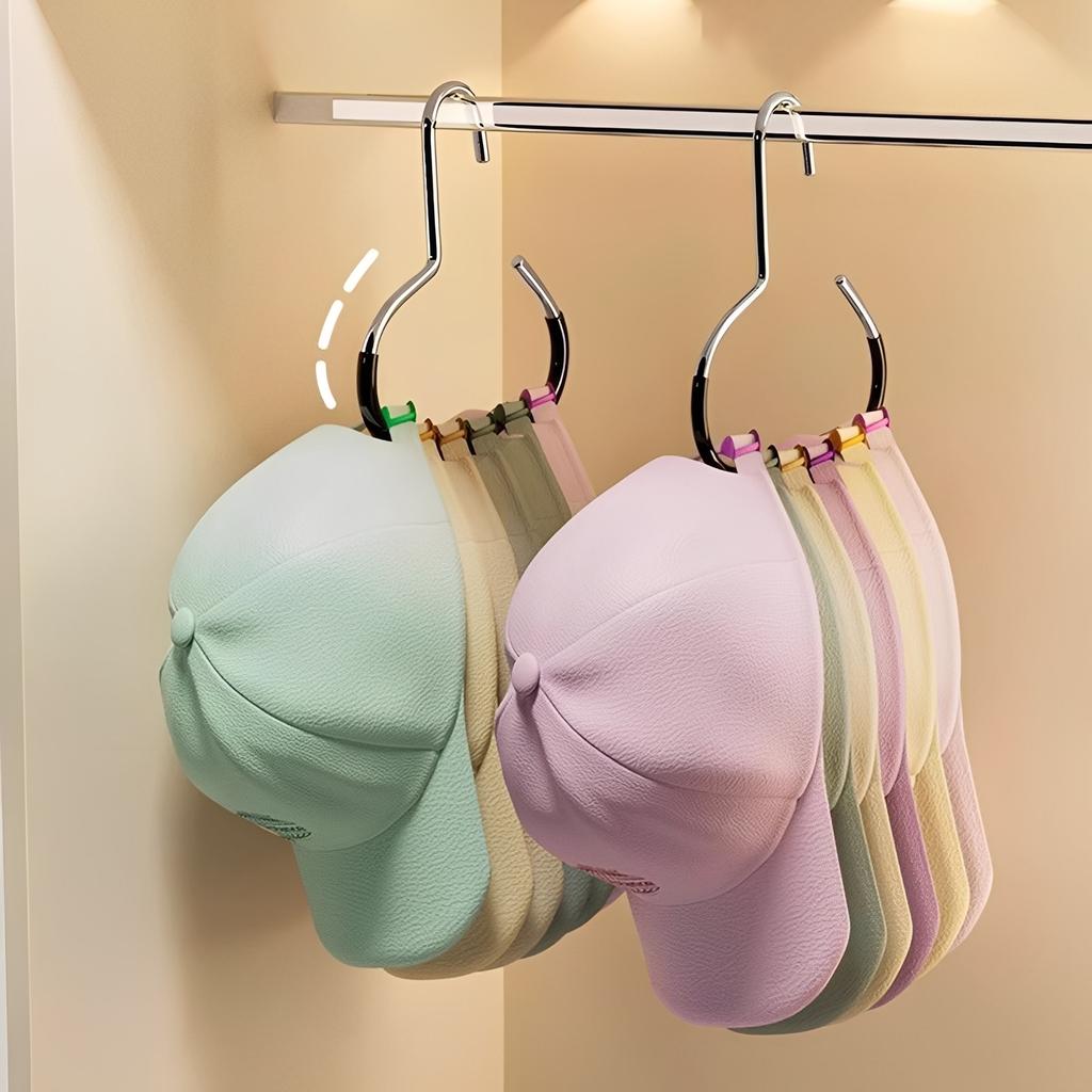 3/5 Pcs Versatile Round Hook, Circle Ring Hat Hanger, Load 3kg,Space Saving,Ideal for Hats Ties Scarves & Bags Storage Accessory