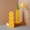 Smile Face Vase Multi Purpose Creative Fun Compact Ceramic Smile Face Stacking Vase for Home Decor
