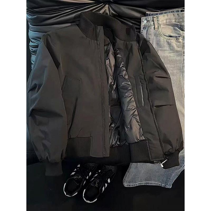 Melanoid Men's Stand Collar Jacket - Trendy Brown Autumn/Winter Baseball Style