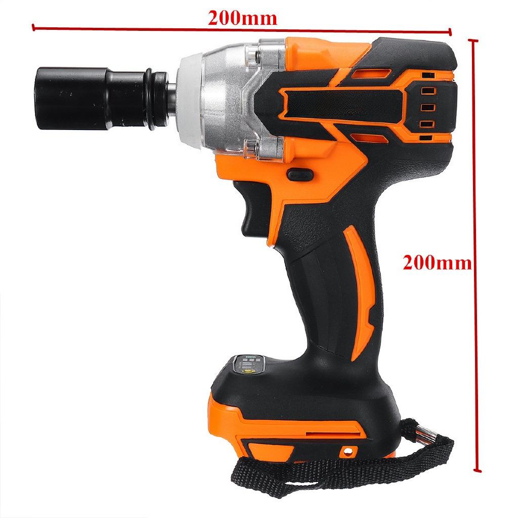 520 N.m Electric Brushless Cordless Impact Wrench 18V Rechargeable Hand Drill Power Tools 4000rpm For  Battery New