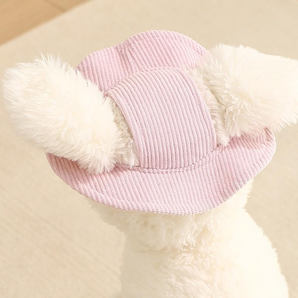 Exposed Ears Dog Fisherman Hat Breathable Pet Sun Hat Cute Dog Sunscreen Hat Outdoor