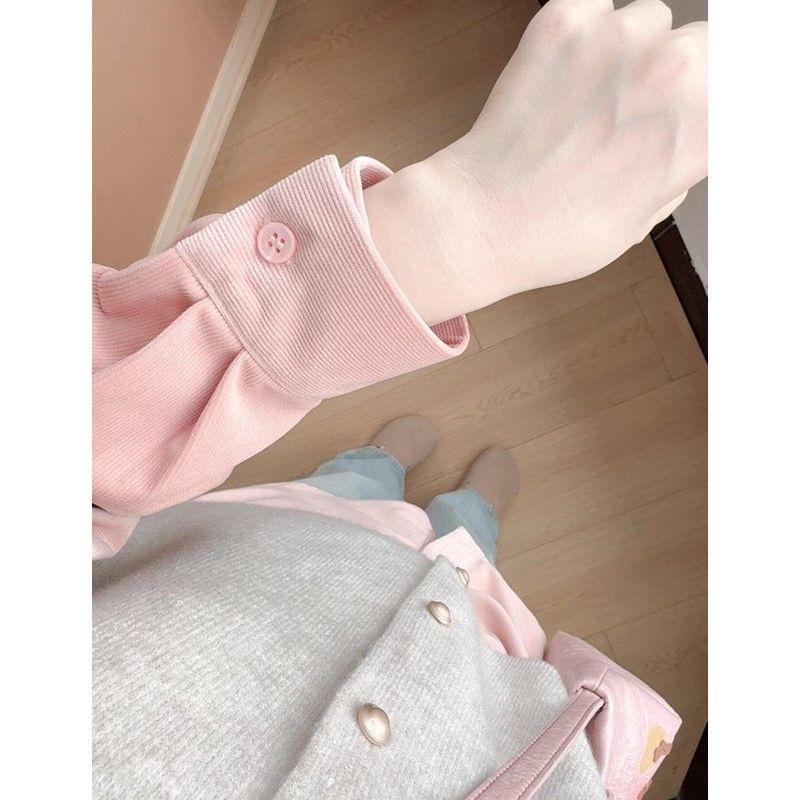 Women's Corduroy Shirt: Autumn/Winter Korean Style Long Sleeve Lapel Cardigan Top