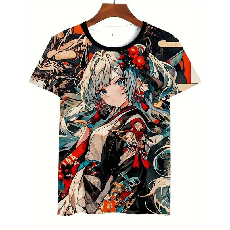 New Anime 3D Printing T-Shirts Summer Men Women Short Sleeve Round Neck T Shirt