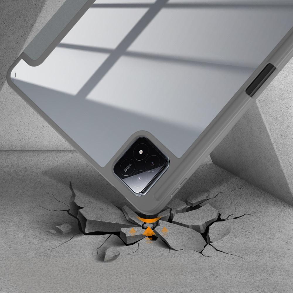 Case for Xiaomi Pad 6S Pro 12.4, Smartcase Hybrid, with stylus holder, gray