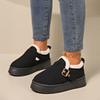 Snow Boots Women's Winter Lazy One Pedal Thick-soled Piled Thickened Women's Cotton Shoes