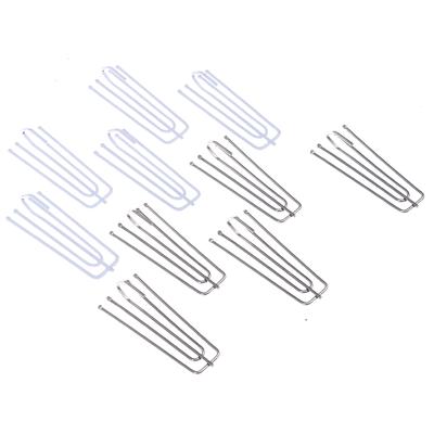 50Pcs Four Fork Metal Anti-Rust Curtain Tape Hook Curtain Cloth Ring Clamp
