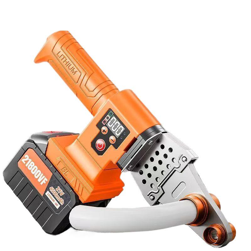 Soldador de Tubos PPR Inalámbrico de Alta Gama: Herramienta de Fusión en Caliente para Batería de Litio con Alineador de Cabezal de Matriz