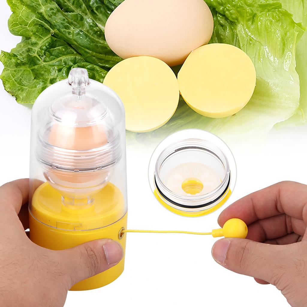 New Hand Egg Yolk Shaker Golden Whisk Egg Spin Mixer Maker Egg Scrambler Kitchen Accessories Egg Spinner Hand Tools for Family