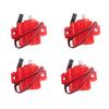 4 Geekservo Red Motor Programmable Red Motors with 360 Degree Rotation (Compatible Microbit Lego)