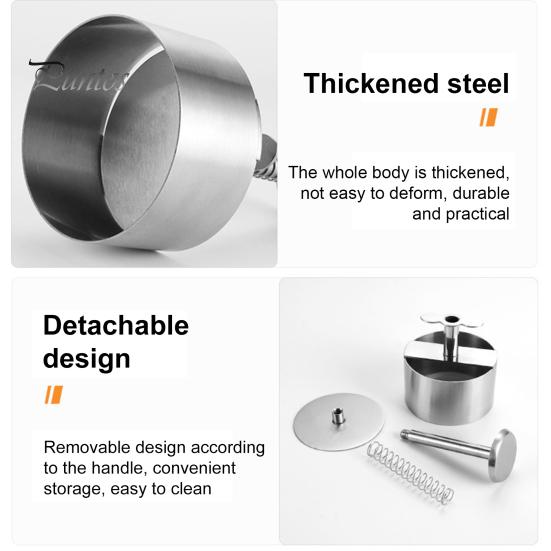 Prasa do mięsa Burger, stal nierdzewna, prasa do hamburgerów, idealna do kotletów, łatwa w użyciu maszyna do robienia kotletów Burger, do domowych burgerów