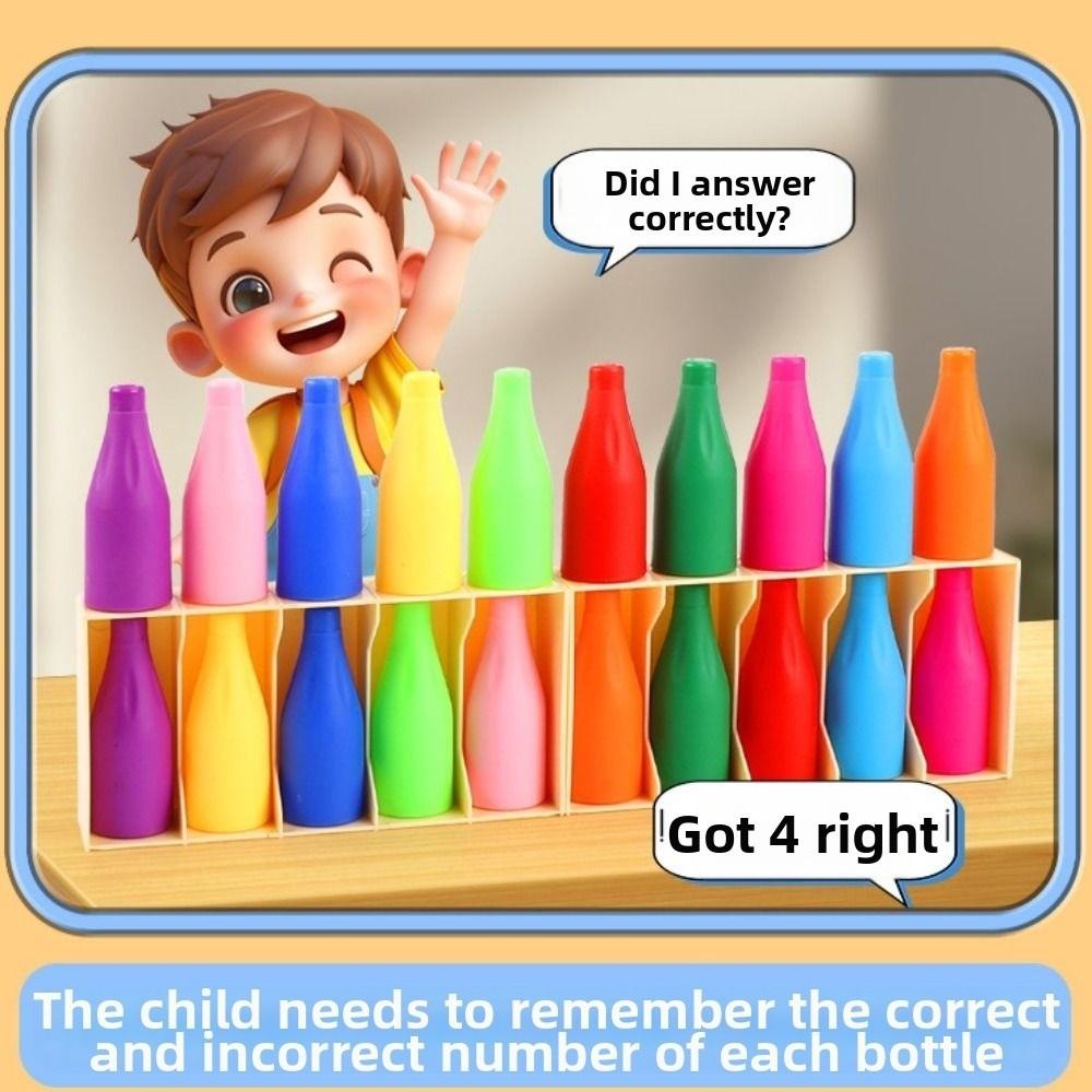 2Set Interactive Bottle Matching Game Creative Color Matching Sensory Game  Boys Girls